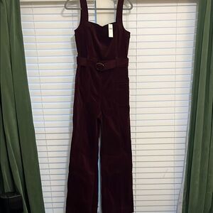 Elegant Burgundy Jumpsuit